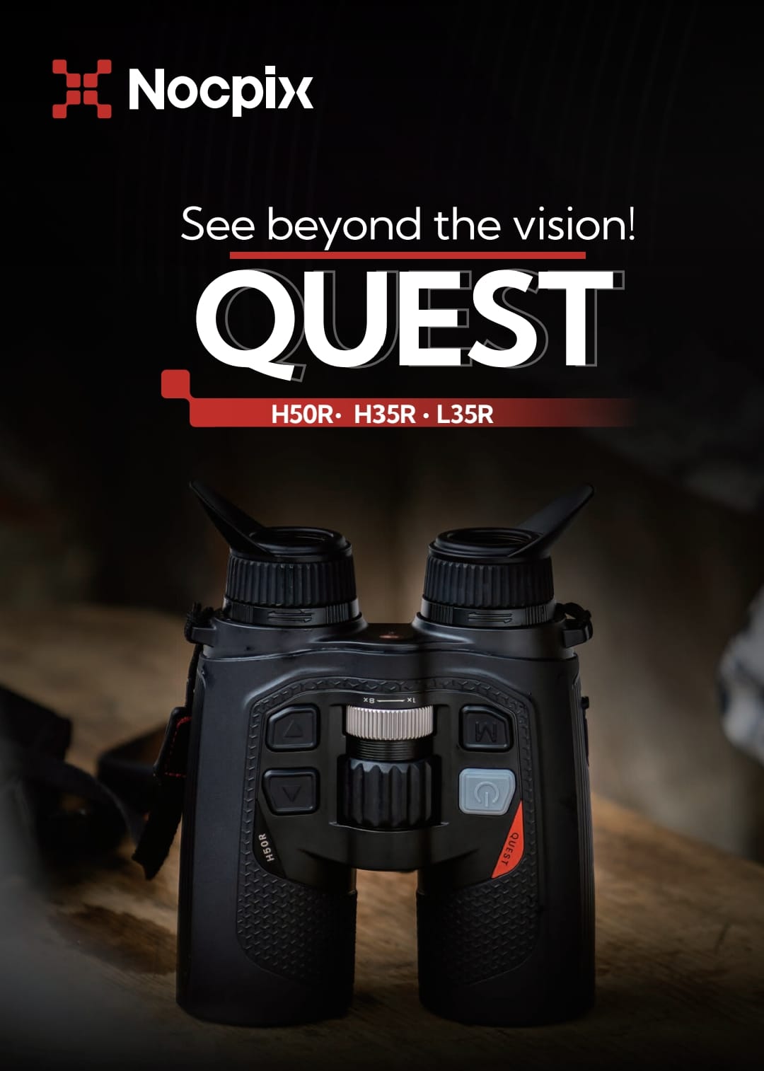 Nocpix QUEST L35R | Wärmebild-Fernglas mit Entfernungsmesser