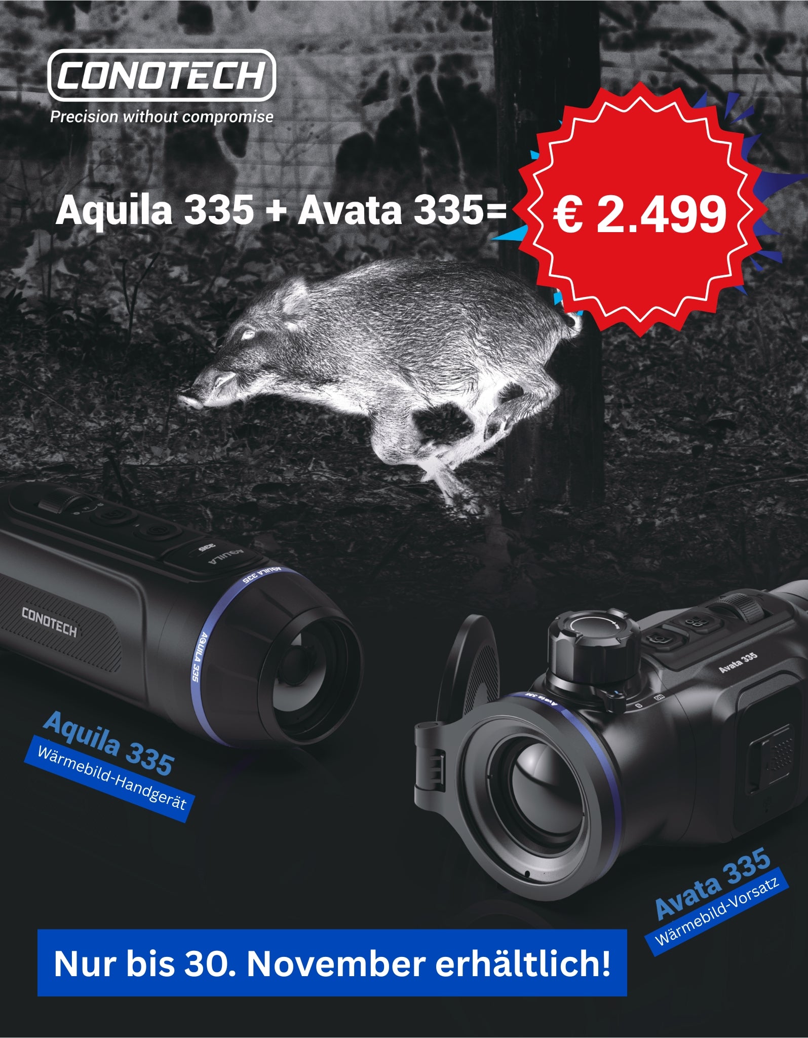 Wärmebild-AKTION | Vorsatzsgerät + Handgerät | CONOTECH AVATA 335 + AQUILA 335