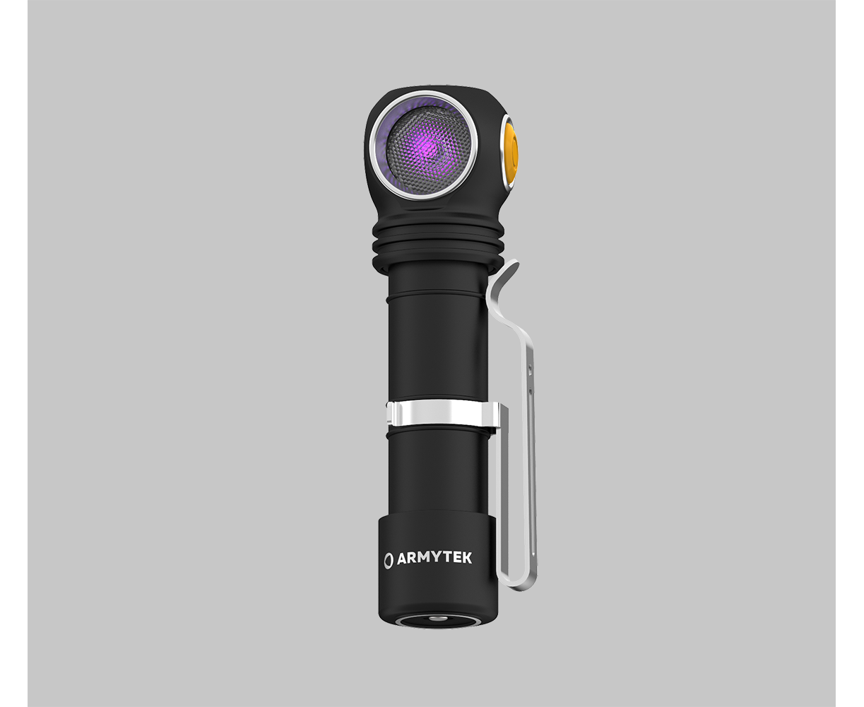 Armytek |  UV Stirnlampe | Taschenlampe Armytek Wizard C2 WUV –  für Jagd / Outdoor / Camping